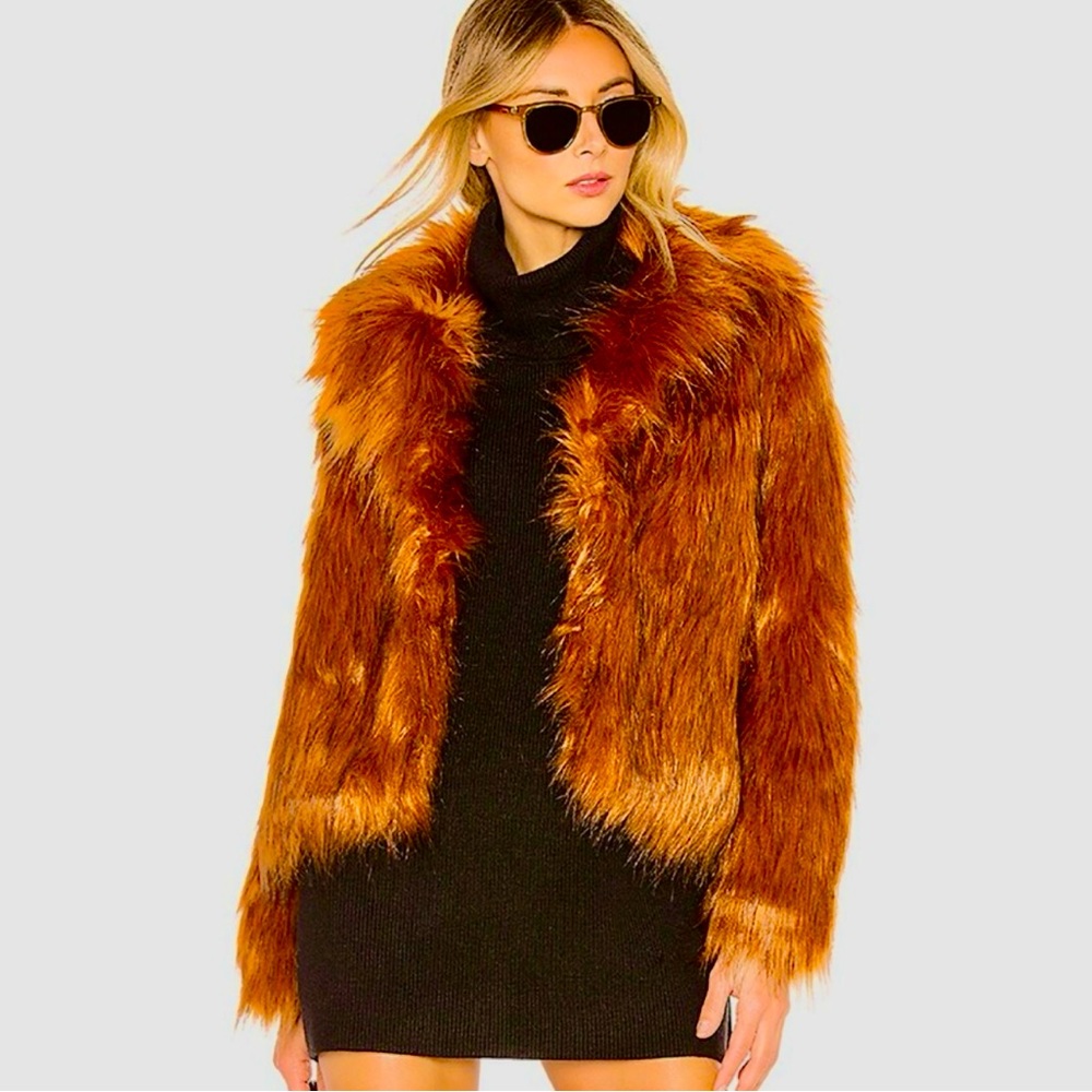 B.B. Dakota Penny Lane Faux Fur Jacket - XS